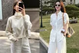 Mùa lạnh đón đầu xu hướng diện quần trắng nhờ 4 công thức này, hội chị em vừa mặc ấm lại trẻ trung hơn tuổi 