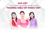 Sao Việt tin tưởng và đồng hành cùng thương hiệu mỹ phẩm Việt TaeHui
