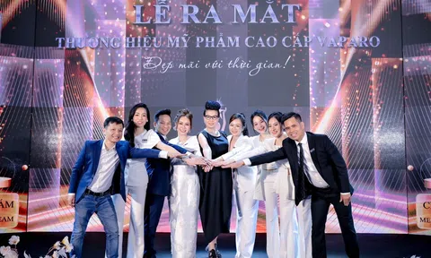 Diễn viên MC Thanh Vân Hugo, BTV Hoài Anh có mặt trong lễ ra mắt thương hiệu VAPARO