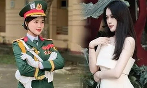 Nhan sắc gây thương nhớ của nữ quân nhân “khối Hoa hậu” diễu binh 30/4, ảnh đời thường càng bất ngờ