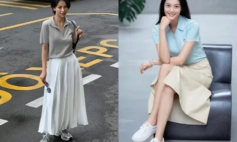 Kiểu áo mùa hè mặc với chân váy sang hơn sơ mi, diện đi làm ai cũng tưởng bạn “giàu ngầm”