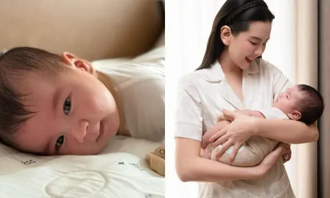 Mai Ngọc rèn nếp cho con từ bé: 6h sáng đã nằm sấp tập luyện, bé Panda vừa lí lắc vừa siêng năng