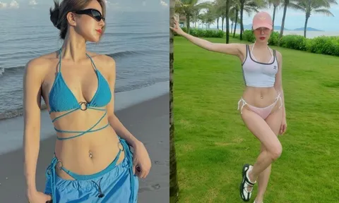 BST bikini nhỏ xíu "chặt đẹp" hội chị em độc thân của mẹ bỉm Diệp Lâm Anh, bốc lửa thế này thảo nào "trai trẻ" mê tít