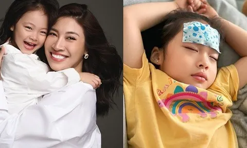Pha Lê hốt hoảng vì con gái bị bệnh, sốt liên tục không thuyên giảm: "Mình lần đầu tiên biết tới căn bệnh này"