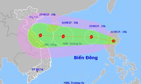 Áp thấp nhiệt đới sẽ mạnh thành bão số 5 Kajiki, giật tới cấp 13-14 và còn có thể mạnh thêm