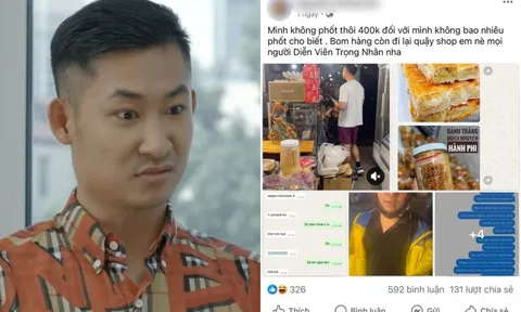 Nam diễn viên bị chủ tiệm bánh bò tố "bom hàng" - cuộc tranh cãi thu hút hàng nghìn người theo dõi: Chuyện gì đây?