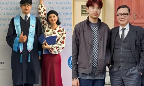 NSND mang hàm Đại tá khoe con trai đỗ Đại học Luật Hà Nội, quý tử trên 1m8 tuấn tú nhờ gen bố là NSƯT