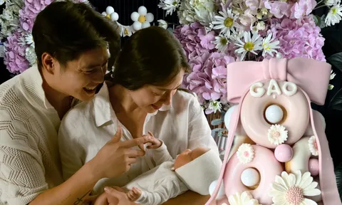 Lễ đầy tháng ái nữ nhà Ngô Thanh Vân – Huy Trần: Không gian phủ đầy màu hồng ngọt ngào, đúng chuẩn "công chúa Gạo"