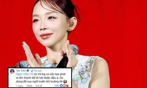 Bị chê “óc chỉ để đi hát”, Tóc Tiên phản pháo gắt