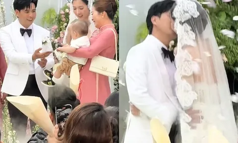 Đám cưới Hồ Quang Hiếu với vợ kém 17 tuổi: Con trai lên lễ đường cùng bố mẹ, chưa tới 100 khách tham dự