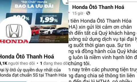 Honda Ôtô Thanh Hóa lên tiếng vụ lùm xùm báo giá lan truyền trên mạng xã hội