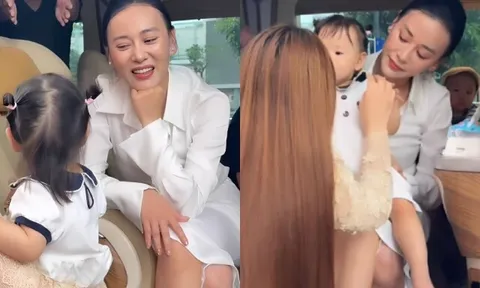 Phương Oanh lộ diện giữa ồn ào, ngồi xế hộp đưa cặp song sinh đi chơi