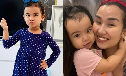 Con gái lai Ấn nhà Võ Hạ Trâm thuộc bài hát yêu nước của mẹ, 4 tuổi đã điệu đà, sở hữu mái tóc đen dài