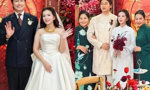 Ngọc Huyền - Đình Tú tổ chức lễ vu quy, 2 bà thông gia cười rạng rỡ bên dâu ngoan rể quý