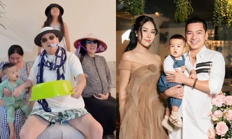 Vợ kém 37 tuổi của Quang Minh khoe bụng to vượt mặt, dân tình xúi sinh thêm con cho nam danh hài