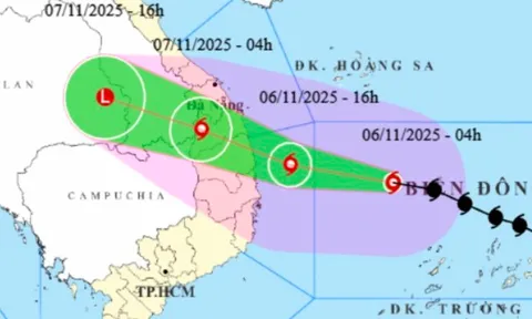 Bão số 13 Kalmaegi giật cấp 17, dự báo đổ bộ chiều tối nay 6-11 từ Quảng Ngãi - Gia Lai