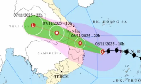Bão số 13 Kalmaegi giật trên cấp 17, ảnh hưởng từ Nam TP Đà Nẵng - Đắk Lắk từ chiều nay 6-11