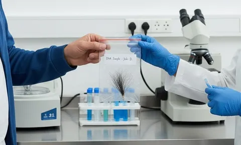 Bị trêu 'bé không giống bố', người đàn ông bí mật mang tóc con xét nghiệm ADN 0