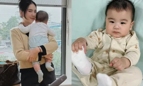 Quý tử của Mai Ngọc mới 6 tháng đã phát triển thể chất bằng bé 1 tuổi, nữ MC "tiêu chuẩn kép" cả mẹ lẫn con