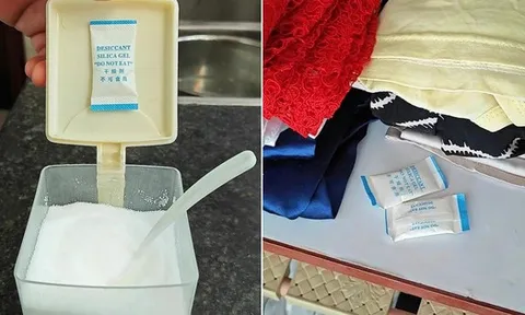 Đừng vội vứt gói hút ẩm trong túi đồ ăn, đặt ở đây bạn sẽ thấy hiệu quả "vàng 10"