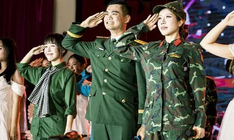 Trang Pháp, Hậu Hoàng lan tỏa tinh thần yêu nước tại Học viện Báo chí & Tuyên truyền