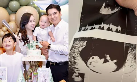 Ly Kute mang bầu lần 3, quý tử sinh với chồng làm trong ngành công an vừa thôi nôi đã chuẩn bị "lên chức" anh