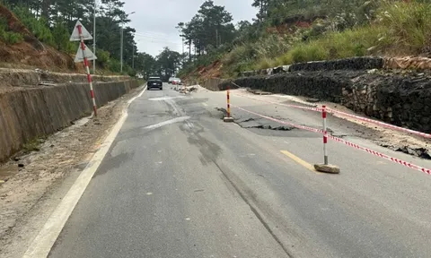 Hình ảnh ớn lạnh mặt đường trồi lên hơn 1m, nứt toác