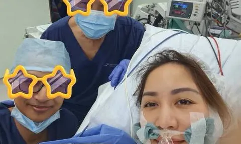 Lộ ảnh hiếm hoi của Khánh Thi trong bệnh viện, xuống sắc khó nhận ra, chính chủ xem lại còn thấy "sợ"