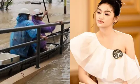 Hoa hậu Yến Nhi cầu cứu khẩn cấp: Bố đuối sức bị lật thuyền giữa nước lũ, mất liên lạc hoàn toàn