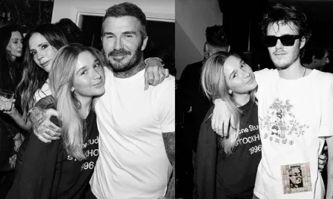 Tiểu thư Harper Beckham mặc đồ đơn giản vẫn xinh đẹp chiếm spotlight, David và Victoria rơi nước mắt vì cậu ba Cruz