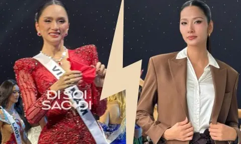 Hoàng Thuỳ lại "quậy" giữa tâm điểm Hương Giang bị loại sớm tại Miss Universe, tiện tố "ai đó" đạp đổ chén cơm