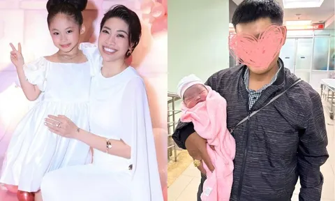 Ca sĩ Pha Lê báo tin được "lên chức" ở tuổi U40, khoe thiên thần nhỏ chào đời giữa trận lũ lịch sử