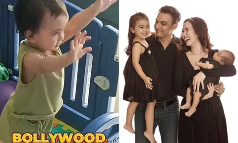 Sao Việt 24h: 2 con lai Ấn nhà Võ Hạ Trâm nhảy như dancer chuyên nghiệp, cậu út gây cười khi "quẩy" chuẩn phong cách...