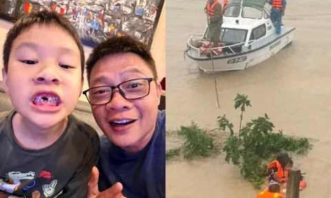 Con trai 7 tuổi của BTV Quang Minh vay bố 10 triệu đồng để ủng hộ đồng bào miền Trung bị lũ lụt