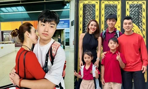 Vợ Ưng Hoàng Phúc mừng sinh nhật quý tử đang ở Mỹ, nhớ lại khoảnh khắc cùng ông xã đến thăm con riêng ở trường