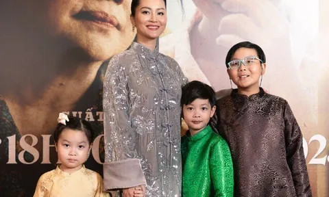 Đỗ Thị Hải Yến mang 3 con với chồng doanh nhân lên thảm đỏ, nhan sắc tuổi 43 "tuyệt đối điện ảnh"