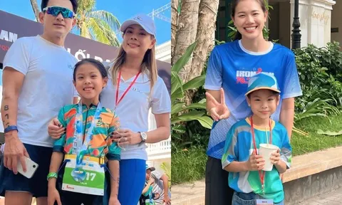 Con gái quốc tịch Mỹ của Thanh Thảo về nước thi thể thao cùng kình ngư Ánh Viên, mới 7 tuổi đã cực giỏi