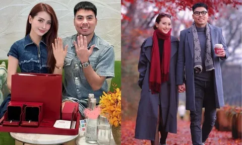 Huyền Trang "Mù Tạt" - Đức Huy khoe nhẫn cưới khi kỷ niệm một năm yêu nhau