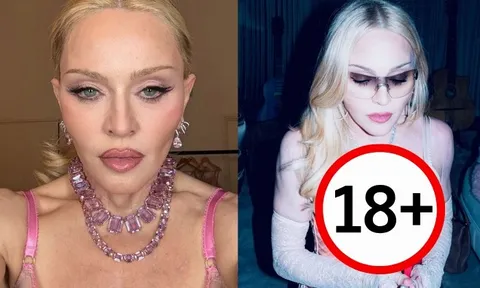 Sốc với loạt ảnh 18+ “thả rông” của Madonna ở tuổi U70