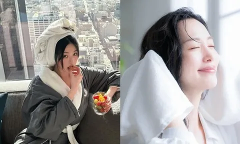 Tại sao quấn khăn sau khi gội đầu khiến tóc ngày càng mỏng? Các salon Hàn Quốc làm cách này giúp tóc khô nhanh, giảm...