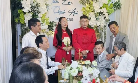 Nghệ sĩ Tấn Beo hạnh phúc ngày 'rước dâu'