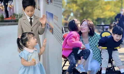 Sao Việt 24h: Quý tử nhà Đặng Thu Thảo gây sốt với ánh mắt "tổng tài nhí" khi đứng sau em gái, thần thái "không phải...