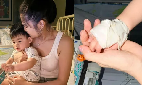 Sao Vbiz bất an vì con 2 ngày 2 đêm không ngủ, liên tục nôn ói