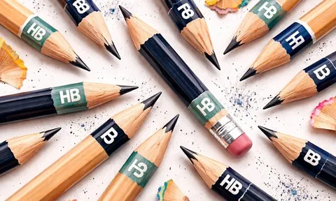 Ký hiệu HB, B trên bút chì có liên quan tới sức khỏe không?
