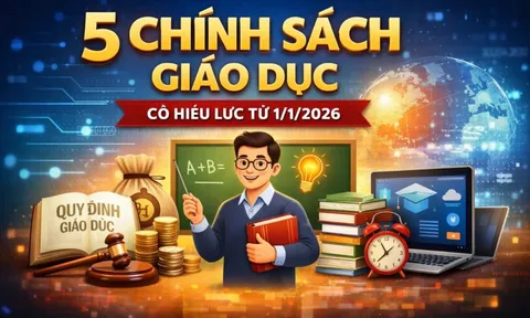5 chính sách giáo dục mới có hiệu lực từ 1/1/2026 0
