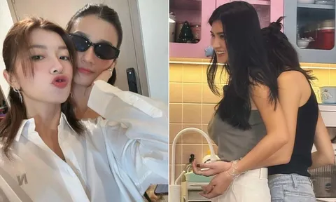 Loạt ảnh tình tứ của diễn viên Kim Tuyến và bạn gái tin đồn