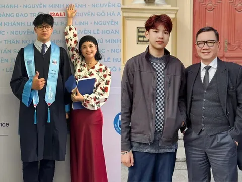 NSND mang hàm Đại tá khoe con trai đỗ Đại học Luật Hà Nội, quý tử trên 1m8 tuấn tú nhờ gen bố là NSƯT