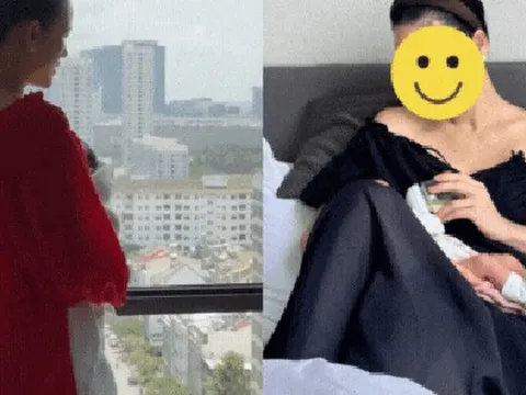 Mỹ nhân Việt vừa sinh con: Lộ nhan sắc 0% son phấn, được chồng chi tiền khủng để ở cữ