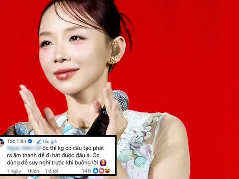 Bị chê “óc chỉ để đi hát”, Tóc Tiên phản pháo gắt