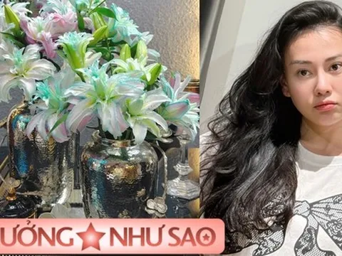 Phương Oanh dùng bình cắm hoa chuẩn "hào môn", càng soi càng đẹp tới từng chi tiết